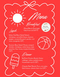 7.12 MENU - MONDAY PICKUP/DELIVERY